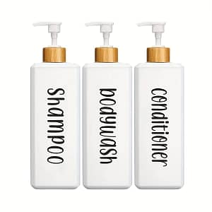 Three-piece Set 500ml Bathroom Shampoo Conditioner Shower Dispenser Beauty & Personal Care Shop Online at Dubai Trades