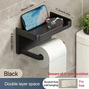 Toilet Paper Box Roll Paper Towel Holder Storage Shelf For Toilet Paper Holder Storage Household Bathroom Free Punch Wall Hanging Bathroom Hardware Shop Online at Dubai Trades