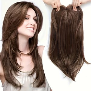 Topper With Hair Bangs Synthetic Hair Clip In Hair Extensions For Daily Accessories Christmas Beauty & Personal Care Shop Online at Dubai Trades