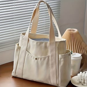 Tote Bag For Women | Large Capacity | Multi- With Zipper Closure | Versatile Shoulder & Hand Carry Options | Ideal For Work, School, And Everyday Use | Solid Color, Novelty Purse Clothing, Shoes & Jewelry Shop Online at Dubai Trades
