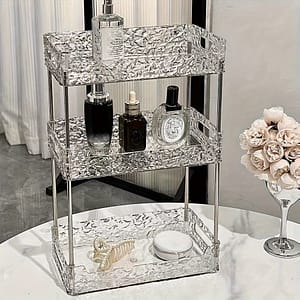 Transparent Storage Organizer – Desktop Shelf For Cosmetics & Cologne, , Home & Bathroom Decor, Shelf Baskets Bathroom Storage & Organization Shop Online at Dubai Trades