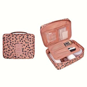 Travel Makeup Bag, Multifunctional Toiletry Makeup Bag, Blue Flower Portable Makeup Bag For Girls And Ladies Bags & Cases Shop Online at Dubai Trades