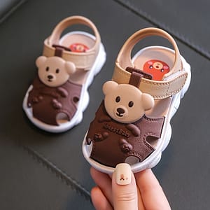 Trendy Cute Cartoon Bear Sandals For Boys, Breathable Non-slip Sandals For Summer Boys Shop Online at Dubai Trades 2