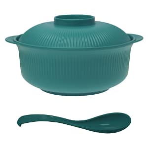 Two-piece Set Large Capacity Casserole Style Bowl With Lid And Long Soup Spoon 1100ml/38oz Portable Large Soup Bowl Ramen Bowl Student Rice Bowl Large Capacity Food Bowl Bowls Shop Online at Dubai Trades