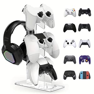 Universal 3-layer Controller Stand & Headphone Stand Game Accessories For Ps5 Ps4 Storage Stand, Controller Holder Headset Stand Game Accessory Accessories Shop Online at Dubai Trades