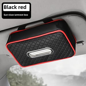 Universal Car Sun Visor Tissue Holder Luxury Tissue Hard Box Pu Leather Rear Row Headrest Napkin Holder Universal Car Organizer Automotive Shop Online at Dubai Trades