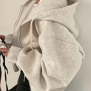 Up Drawstring Hoodie, Casual Long Sleeve Sweatshirt With Pocket, Women’s Clothing Clothing Shop Online at Dubai Trades