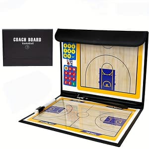 Upgrade Your Basketball Training: Professional Double-sided Tactical Board With Magnetic Erasable Marker & Zipper Bag Coach & Referee Gear Shop Online at Dubai Trades