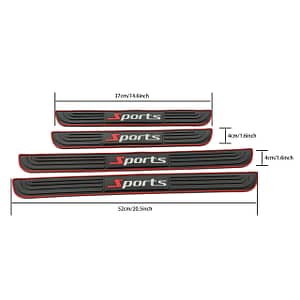 Upgrade Your Car With 4pcs Universal Rubber Door Sill Protector – Get Maximum Protection Now! Automotive Shop Online at Dubai Trades