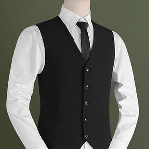 V Neck Vest, Men’s Casual Retro Style Solid Color Single Breasted Waistcoat For Dinner Suit Match Clothing Shop Online at Dubai Trades