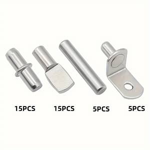 Value Pack 40pcs/80pcs Shelf Pegs Kit, 4 Styles Shelf Bracket Pins, Sturdy Cabinet Shelf Support Pegs For Cabinets, Bookcases Braces & Joist Hangers Shop Online at Dubai Trades 2