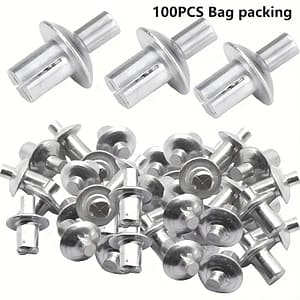 Vbz 50//200pcs Aluminum Rivets, Polished Round Head, Hammer-in Type, Half Round Head Expansion Rivets For Diy Crafts And Business, Industry & Science Shop Online at Dubai Trades