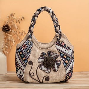 Vintage Floral Embroidered Tote Bag, Retro Hobo Bag, Women’s Casual Bohemian Handbag & Purse Clothing, Shoes & Jewelry Shop Online at Dubai Trades