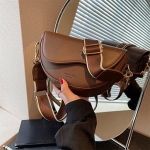 Vintage Solid Bag, All- Crossbody Bag With Colorblock Wide Strap Clothing, Shoes & Jewelry Shop Online at Dubai Trades