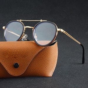 Vintage-inspired Metal Frame Glasses For – Casual, School, Or Business Wear – Ideal Gift , Street Photography Trend, Double Accessories Shop Online at Dubai Trades