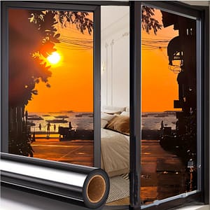 Way Privacy Window Film – Pvc Material, Mounting, Thickness – Sun Blocking Reflective Mirror Film With Anti-uv, Daytime Privacy For Home & Kitchen Shop Online at Dubai Trades