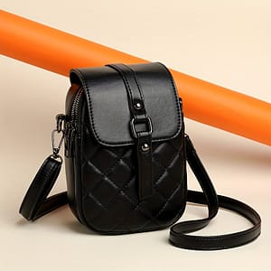 Weiluola Women’s Quilted Mini Crossbody Bag – Adjustable Strap, Multiple Compartments & Zipper Closure, With Polyester Lining, Black For Everyday Use, Small Crossbody Bag Clothing, Shoes & Jewelry Shop Online at Dubai Trades