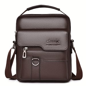 Weixier Men’s Vintage Shoulder Bag – Sleek Bag With Multiple Compartments, Detachable Strap, Office Or Casual Use, Valentine’s Day Gift For Husband Or Boyfriend, Crossbody Bag Clothing, Shoes & Jewelry Shop Online at Dubai Trades