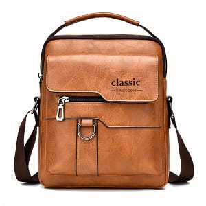 Weixier Vintage Messenger Bag – Shoulder Handbag With Adjustable Strap, Lightweight For Business Casual Use – Perfect Valentine’s Gift For Boyfriend Or Husband Briefcases Shop Online at Dubai Trades