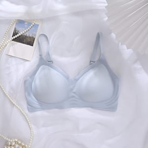 Women’ Bralette, Medium Support Polyamide & Elastane, Solid Color, Removable Padding, Knit Fabric, Comfortable Soft Gathered, Anti-sagging, Beautiful , Adult Wireless Bra Bras Shop Online at Dubai Trades