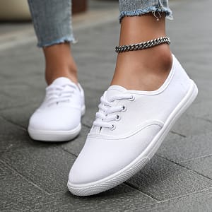 Women’ Color Elegant Sports Shoes, Casual Outdoor Shoes, Comfortable Low Cut Walking Shoes, Soft Sole Lightweight And Versatile All Season | Simple And Versatile Canvas Shoe Shop Online at Dubai Trades