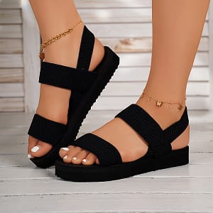Women’ Color Flat Sandals, Casual Open Toe Summer Shoes, Lightweight Ankle Strap Sandals Clothing, Shoes & Jewelry Shop Online at Dubai Trades