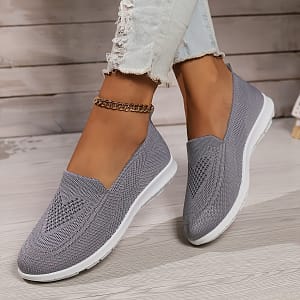 Women’ Color Knitted Sneakers, Soft Sole Lightweight Slip On Walking Shoes, Low-top Breathable Daily Size Clothing, Shoes & Jewelry Shop Online at Dubai Trades