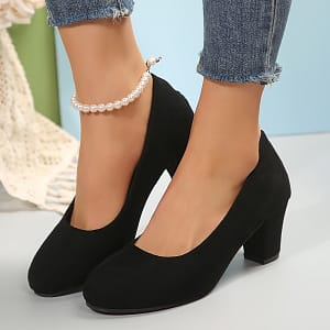 Women’ Color Minimalist Pumps, Shallow Mouth Slip On Soft Sole Shoes, Round Toe Gentle Shoes Clothing, Shoes & Jewelry Shop Online at Dubai Trades