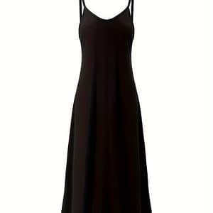 Women’ Lounge Dress, Plus Size Solid V Neck Spaghetti Straps Loose Cami Sleep Dress Clothing, Shoes & Jewelry Shop Online at Dubai Trades