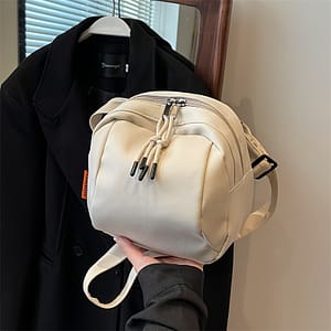 Women’ Nylon Crossbody Bag – Casual Urban Design, Solid Color With Front Zipper Pocket, Work & Use – Available In Khaki, Mustard Yellow, Cream, And Black Clothing, Shoes & Jewelry Shop Online at Dubai Trades