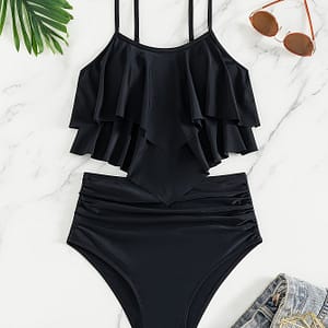 Women’ Swimsuit With Pleated Back And Tankini Set Clothing Shop Online at Dubai Trades