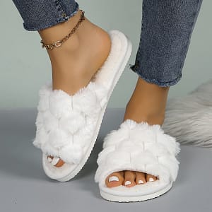 Women’s Argyle Fuzzy Slippers, Warm Indoor Home Slides, Comfortable Breathable Shoes, Eva Sole, Hand Washable – Pink Clothing, Shoes & Jewelry Shop Online at Dubai Trades