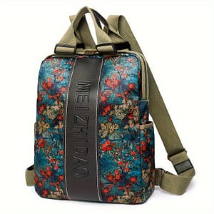 Women’s Backpack, Large Capacity Fashionable Printed Backpack, Nylon Lightweight Laptop Backpack, Travel Commuting Outdoor Bag Backpacks Shop Online at Dubai Trades