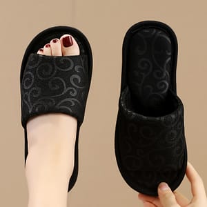 Women’s Classic Open Toe Slippers, Vintage Style Soft Slides, Comfortable Cozy Indoor Footwear Clothing, Shoes & Jewelry Shop Online at Dubai Trades