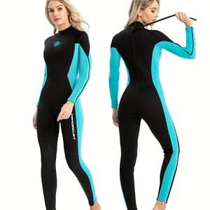 Women’s Color Block Wetsuit – Guard For Snorkeling, Swimming, Surfing & More! Clothing Shop Online at Dubai Trades