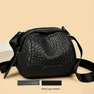 Women’s Crossbody Bag, Solid Color Pu Shoulder Handbag With Zipper Closure, Casual Polyester Lined Purse, Fashionable Accessory Clothing, Shoes & Jewelry Shop Online at Dubai Trades