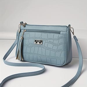 Women’s Fashion Crocodile Pattern Leather Shoulder Bag, Large Capacity Crossbody Bag With Adjustable Strap For Daily Commute Clothing, Shoes & Jewelry Shop Online at Dubai Trades