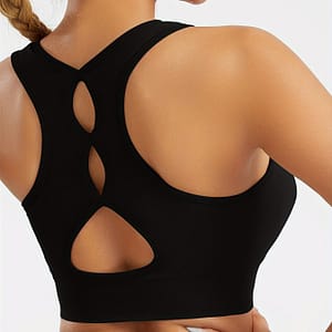 Women’s High-elasticity Sports Bra, Comfortable Soft Yoga Top, Backless Cutout Athletic Vest Top, Moisture-wicking Activewear Active Underwear Shop Online at Dubai Trades