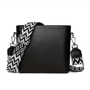 Women’s Leather Crossbody Shoulder Bag, Solid Satchel Purse, Casual Fashion Accessory With Zipper Closure And Polyester Lining For Various Clothing, Shoes & Jewelry Shop Online at Dubai Trades