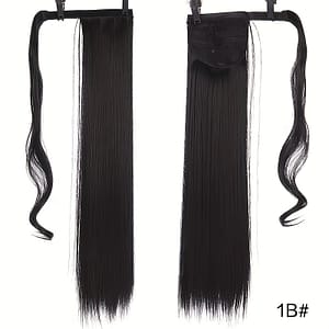 Women’s Magic Tape Long Straight Ponytail Extension, High-temperature Resistant Synthetic Fiber Hairpiece, Soft , For Daily Use, Fits All Beauty & Personal Care Shop Online at Dubai Trades