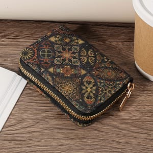 Women’s Minimalist Short Wallet With Zipper, Clutch Coin Purse, Fashionable Nylon Lined Zip Closure Wallet Accessories Shop Online at Dubai Trades