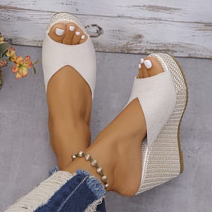 Women’s Platform Slip On Sandals, Casual Summer Walking Wedge Sandals, Non-slip Sandals Clothing, Shoes & Jewelry Shop Online at Dubai Trades