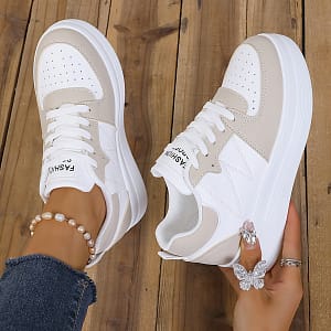 Women’s Platform Sneakers, Casual Lace Up Outdoor Shoes, Comfortable Low Top Sport Shoes Clothing, Shoes & Jewelry Shop Online at Dubai Trades