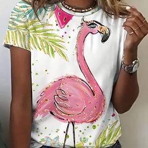 Women’s Printed T-shirt, Casual Tee Clothing Shop Online at Dubai Trades