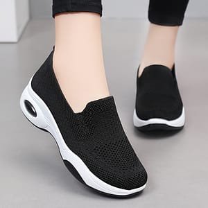 Women’s Slip-on Walking Shoes, Breathable Mesh Casual Sneakers, Comfortable Spring/summer Footwear, Elderly/mom Soft Sole Shoes, Durable Outsoles Athletic Shop Online at Dubai Trades