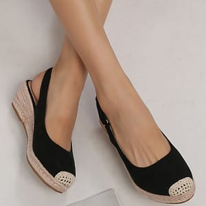 Women’s Solid Color Stylish Sandals, Slip On Platform Soft Sole Slingback Shoes, Closed Toe Espadrilles Wedge Shoes Clothing, Shoes & Jewelry Shop Online at Dubai Trades