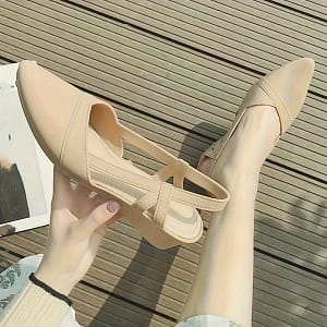 Women’s Solid Color Wedge Heeled Shoes, Casual Pointed Toe Ankle Strap Shoes, Women’s Comfortable Shoes Clothing, Shoes & Jewelry Shop Online at Dubai Trades