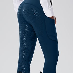 Women’s Stretch Equestrian Riding Pants – Gray, Quick-dry, Non-slip Silicone Grip, High-elasticity Polyester With Side Pockets For Riding Breeches Shop Online at Dubai Trades 2