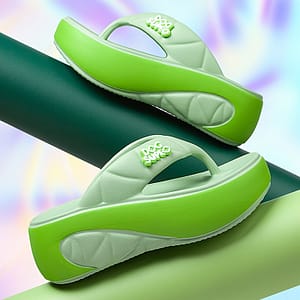 Women’s Summer Thick-sole Flip-flops – Stylish Eva Slide Sandals With Arch Support, Cream & Brown Design, Comfortable For Outdoor Wear, Summer Sandals Clothing, Shoes & Jewelry Shop Online at Dubai Trades