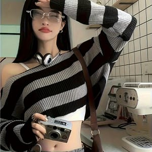 Women’s Y2k Knit Crew Neck Short Sleeve Pullover – 100% Polyester Jersey, , Knit Fabric, Clothing Shop Online at Dubai Trades